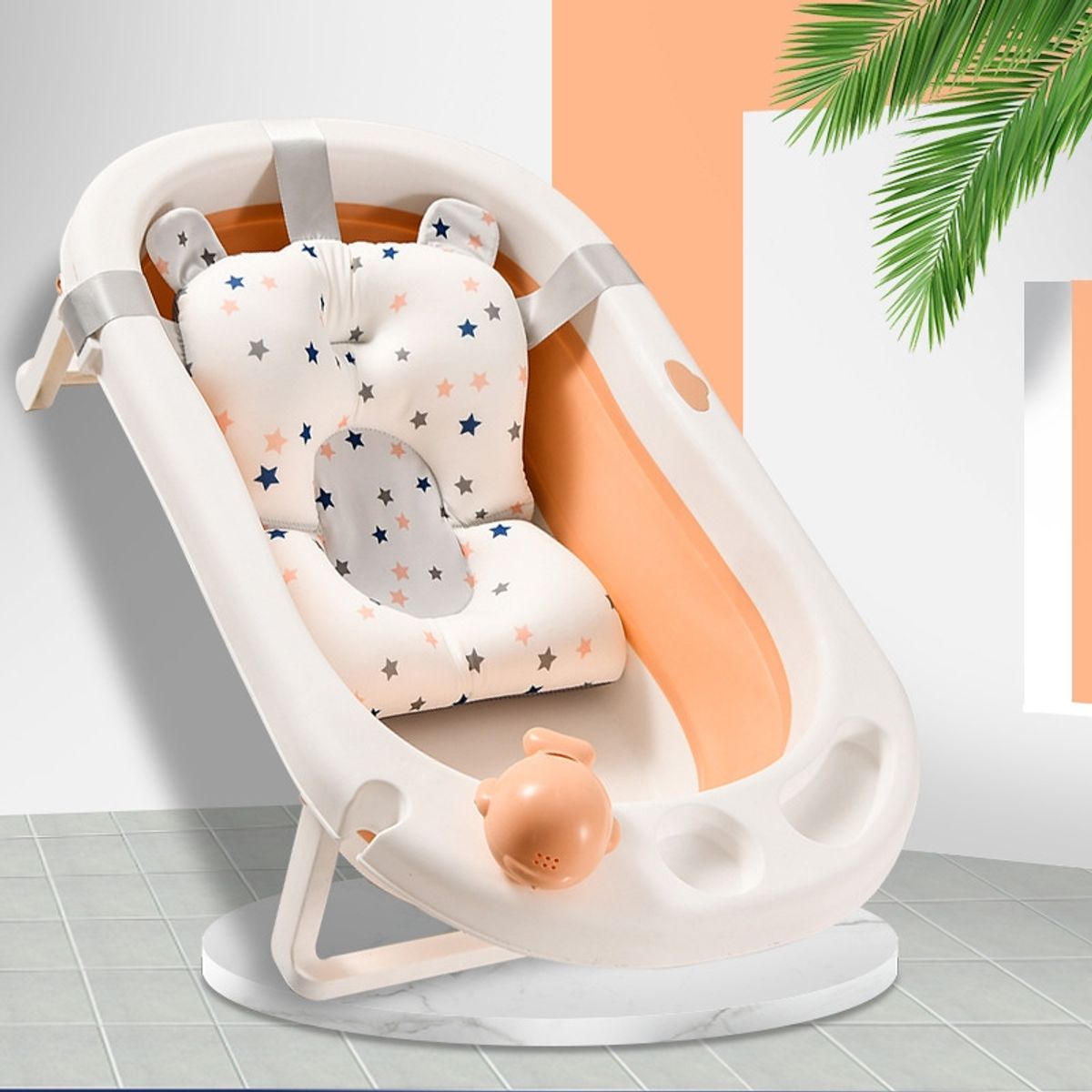 VOYAGE - Bañera Aquarium Orange + Cojín