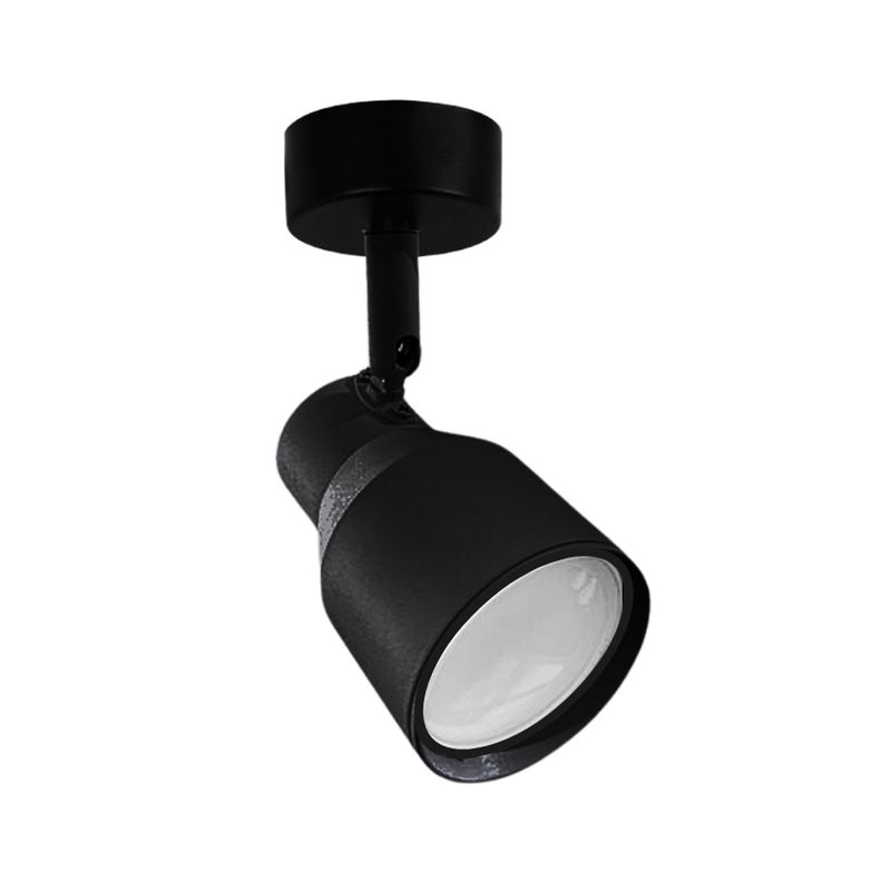HB LEDS - El Foco LED Sobrepuesto Decorativo Simple GU-10 Negro Híades