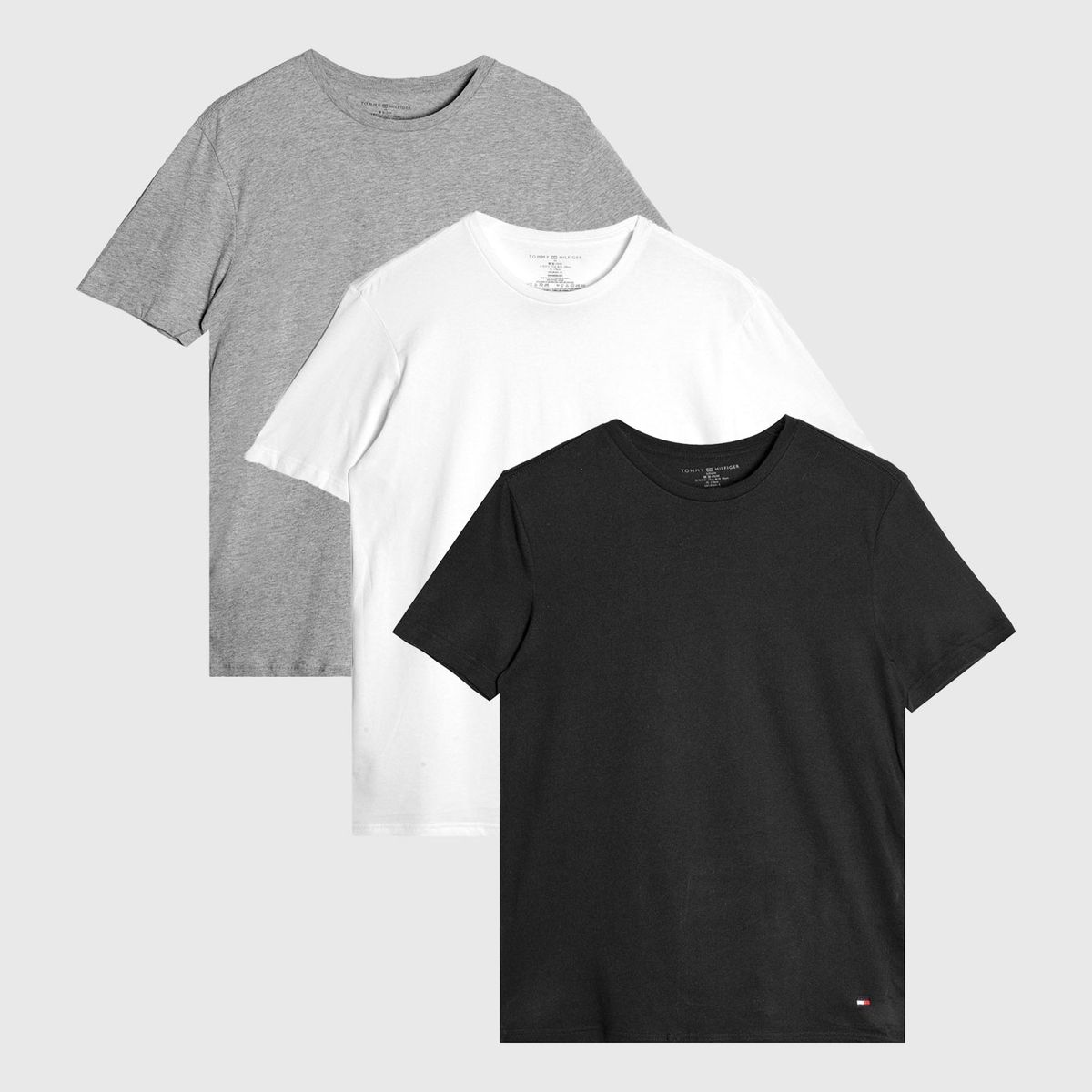 TOMMY HILFIGER - Pack De 3 Camisetas C-Neck Multicolor Tommy Hilfiger
