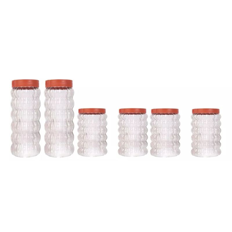 GENERICO - Set 6 Frascos De Vidrio Tarros Envase Alimentos