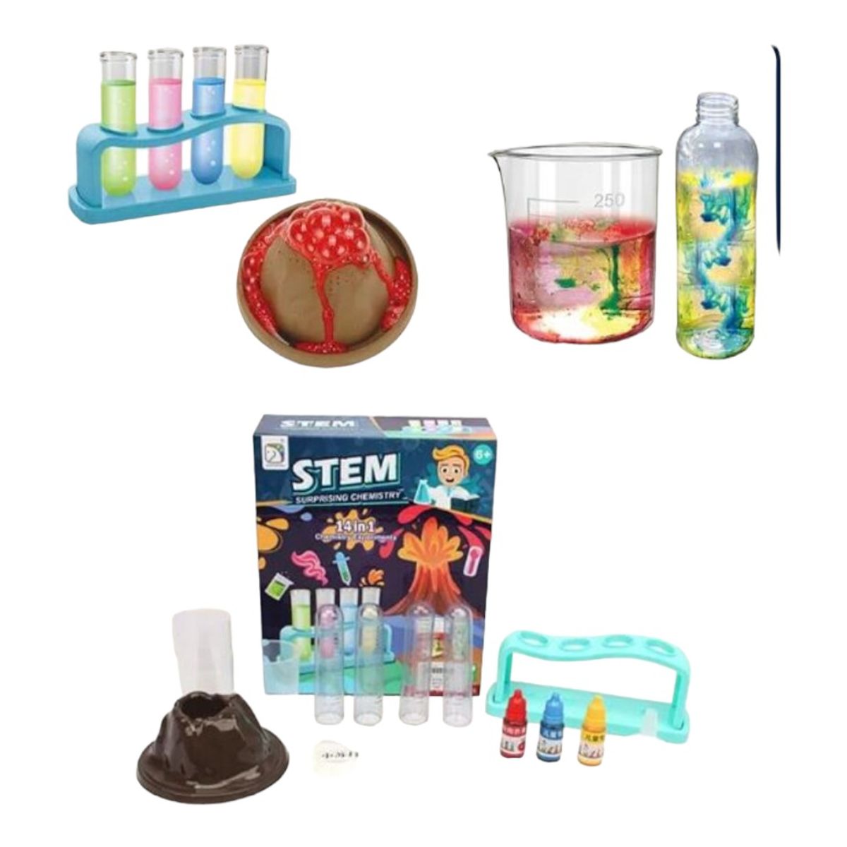 GENERICO - KIT STEM CIENCIA EXPERIMENTOS LABORATORIO NIÑOS AL89