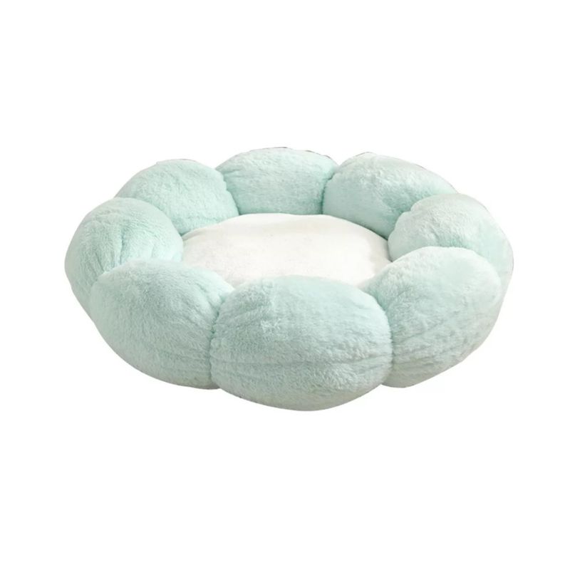 GENERICO - Cama De Felpa Cálida De Invierno Con Forma De Flor