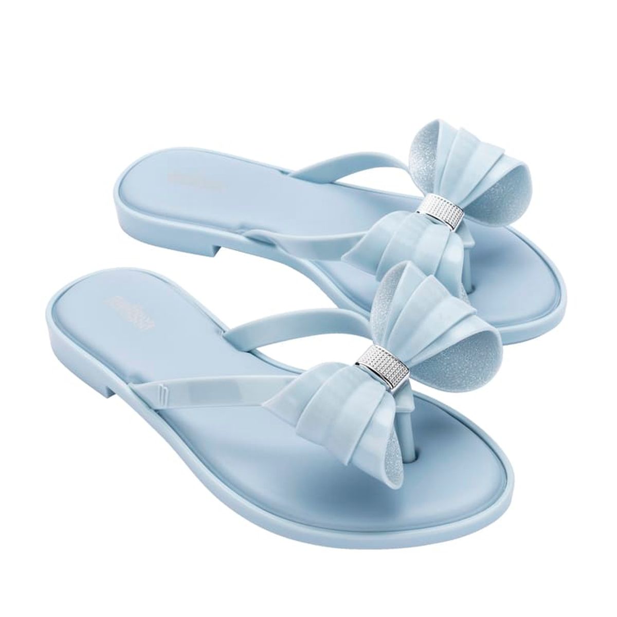 MELISSA - Sandalia Melissa Flip Flop Slim V Azul Glitter