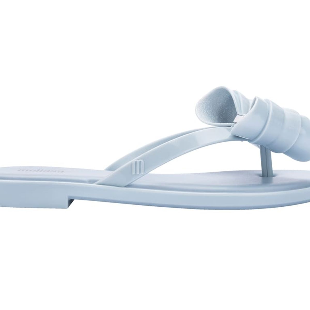 MELISSA - Sandalia Melissa Flip Flop Slim V Azul Glitter