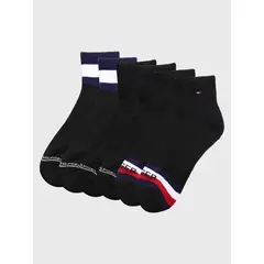 TOMMY HILFIGER - Pack De 6 Pares De Calcetines Sport Negro