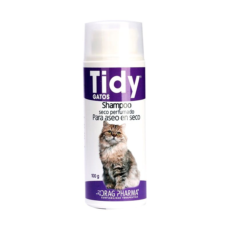 DRAG PHARMA - SHAMPOO EN SECO TIDY GATO 100 Grs