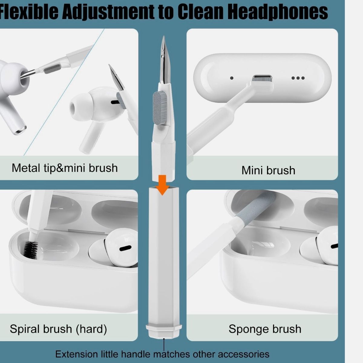 GENERICO - Kit Limpiador Multifuncional 20 en 1 Dispositivos Electrónicos