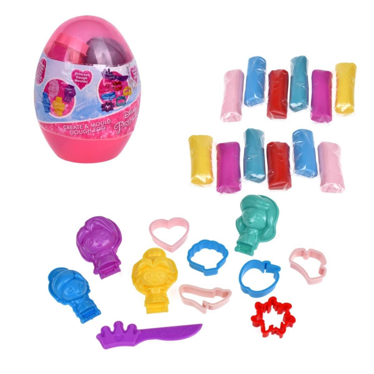 DISNEY - Huevo De 16 Cms Con Set De Masas Disney - Disney Princesas