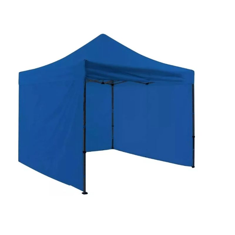 GENERICO - Oferta Toldo Plegable Pared Azul 3x3 + Pared Laterales