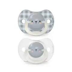 SUAVINEX - CHUPETE NOCHE FISIOLOGICO SILICONA 0-6 MESES 2 UN BEAR