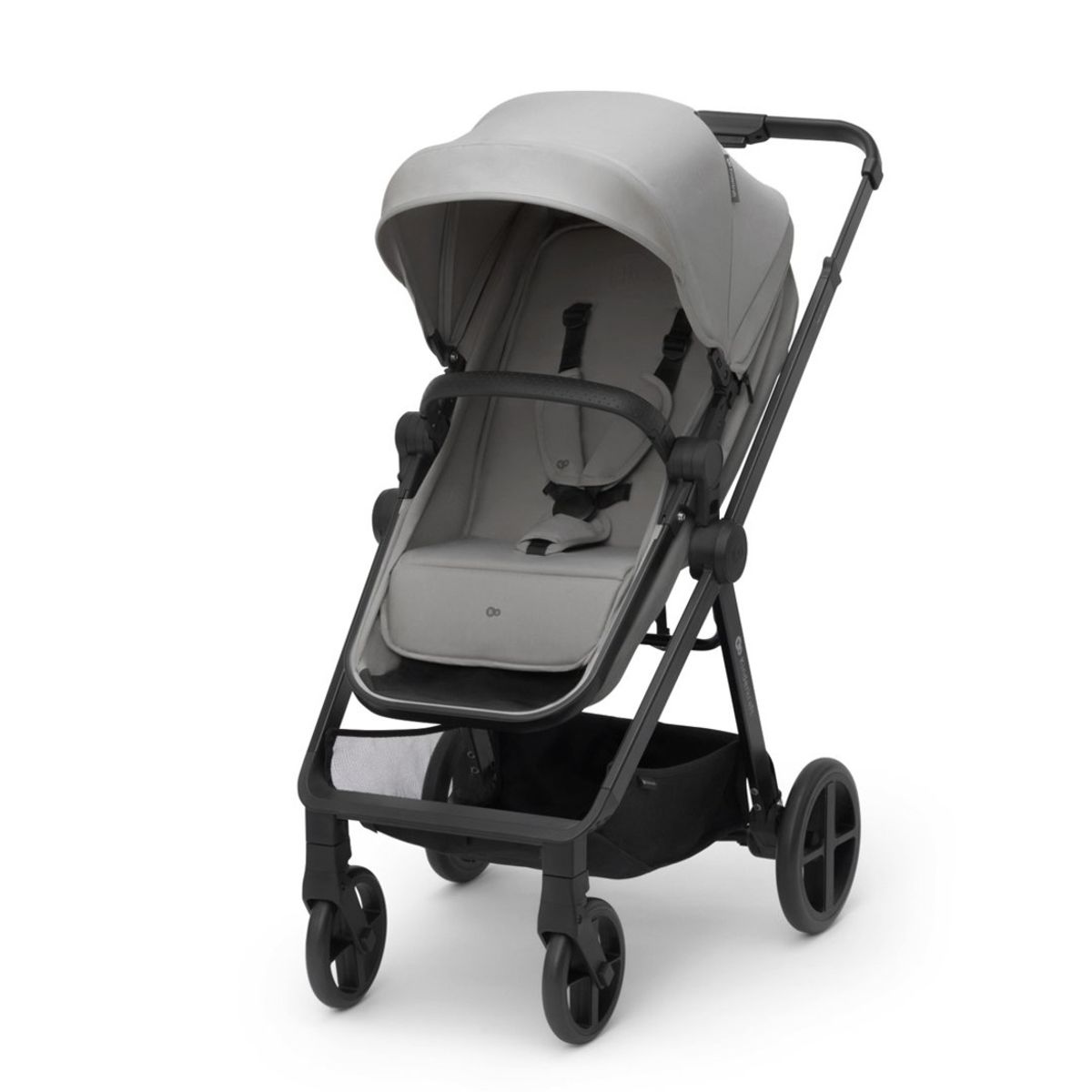 KINDERKRAFT - Coche Travel System Newly 3en1 Gris + Base Isofix KINDERKRAFT