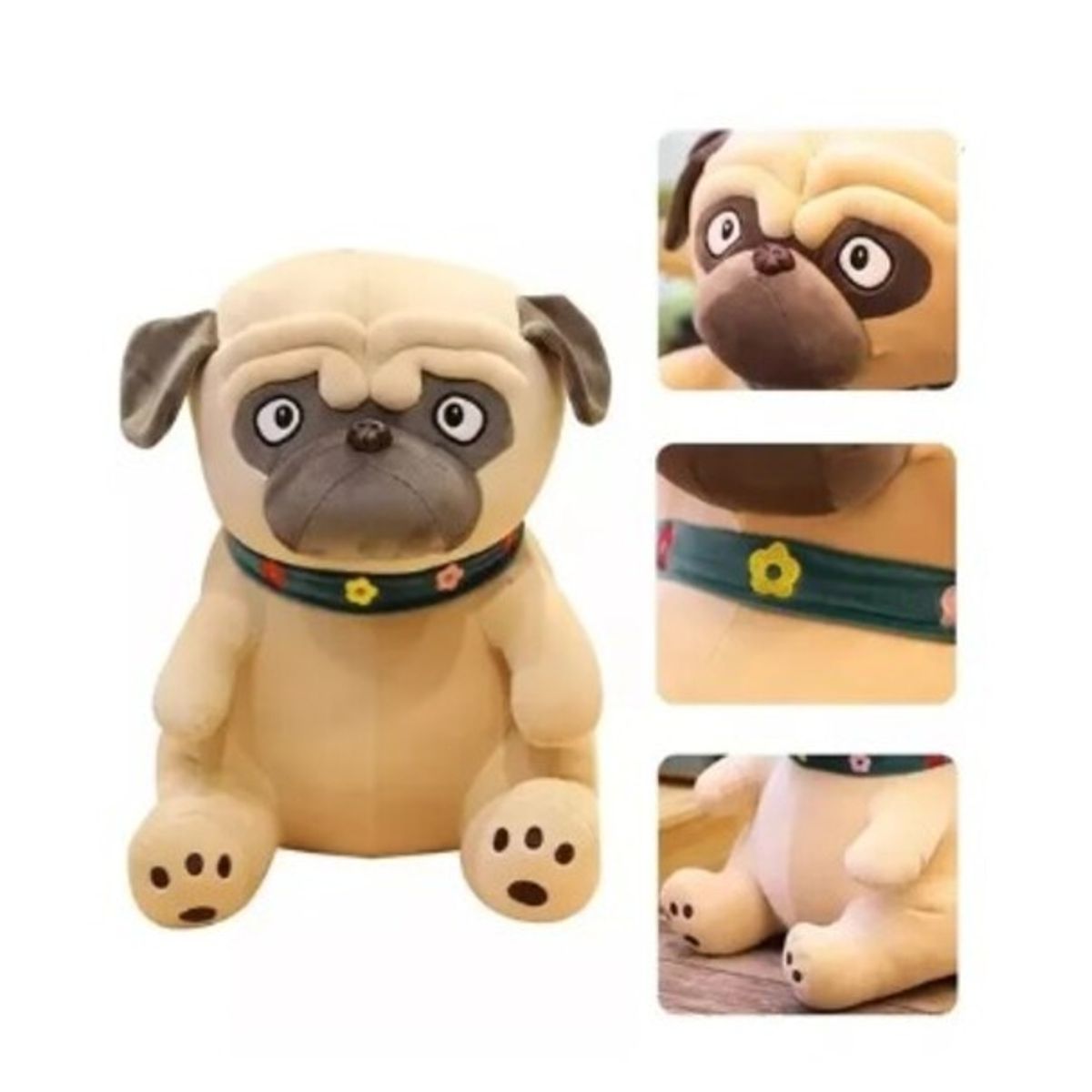 GENERICO - Peluche Perro Pug Felpa 35 CM