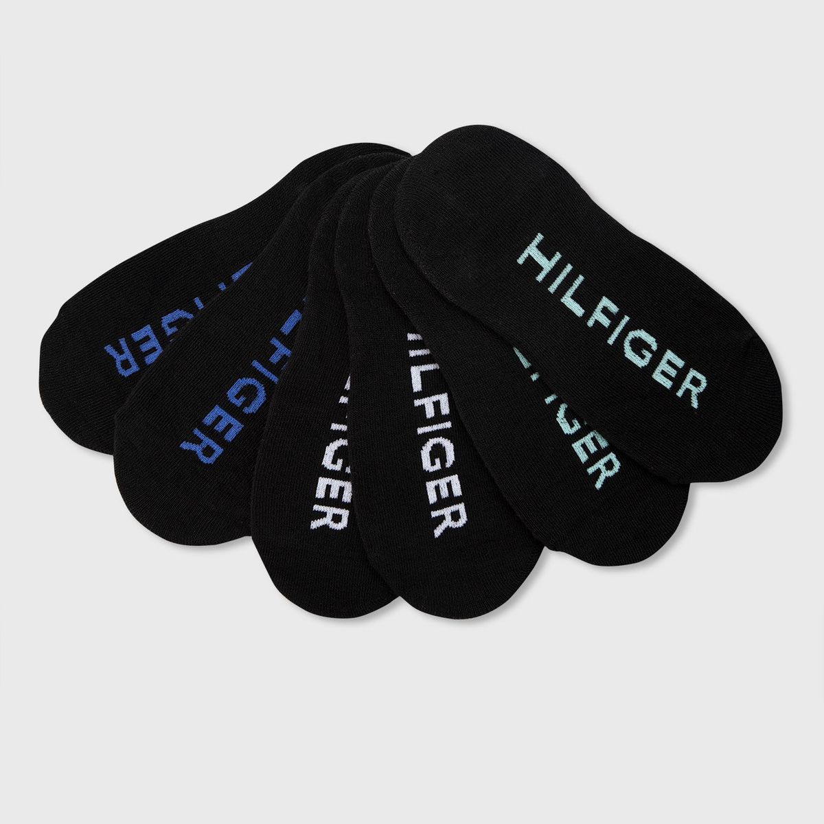 TOMMY HILFIGER - Pack De 6 Pares De Calcetines Sport Liner Negro Tommy Hilfiger