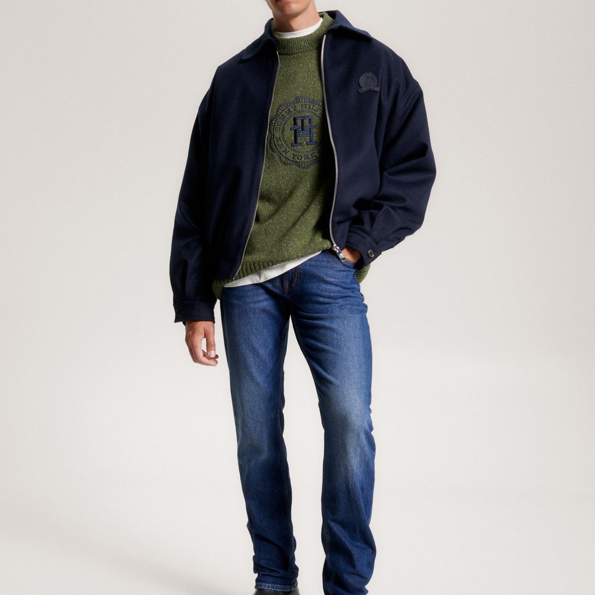 TOMMY HILFIGER - Jeans Denton Con Efecto Lavado Azul Tommy Hilfiger
