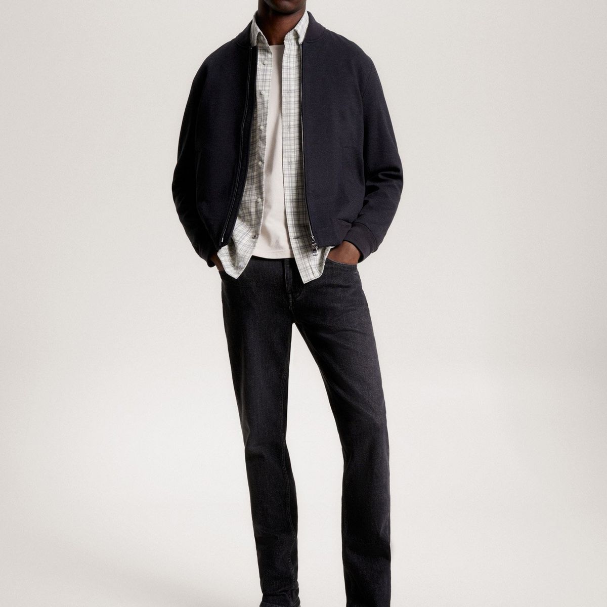 TOMMY HILFIGER - Jeans Denton Corte Recto Negro Tommy Hilfiger