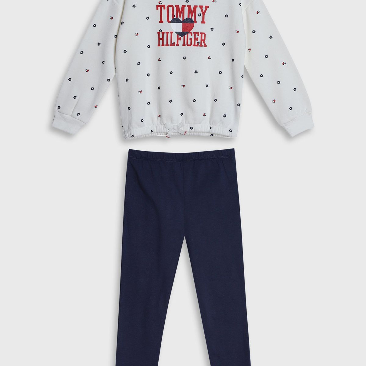TOMMY HILFIGER - Set De Polerón Estampado Y Joggers Niña Multicolor Tommy Hilfiger