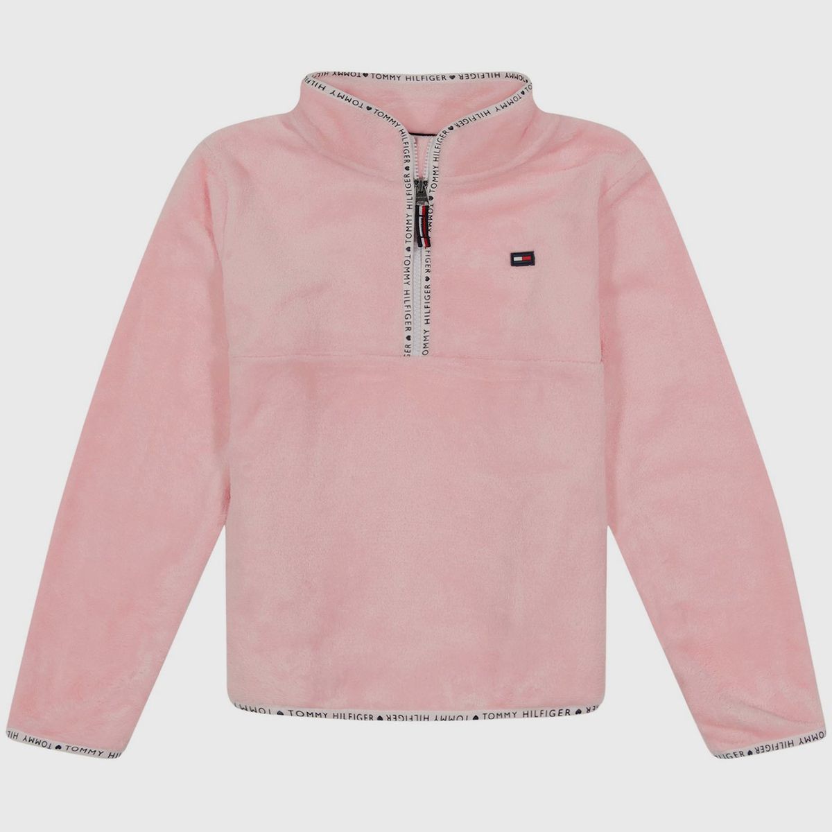 TOMMY HILFIGER - Polerón Ultra Soft Con Cierre Niña Rosado Tommy Hilfiger