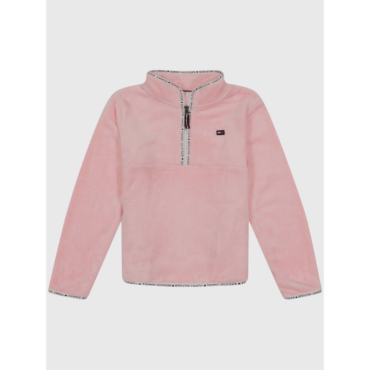 TOMMY HILFIGER - Polerón Ultra Soft Con Cierre Niña Rosado Tommy Hilfiger