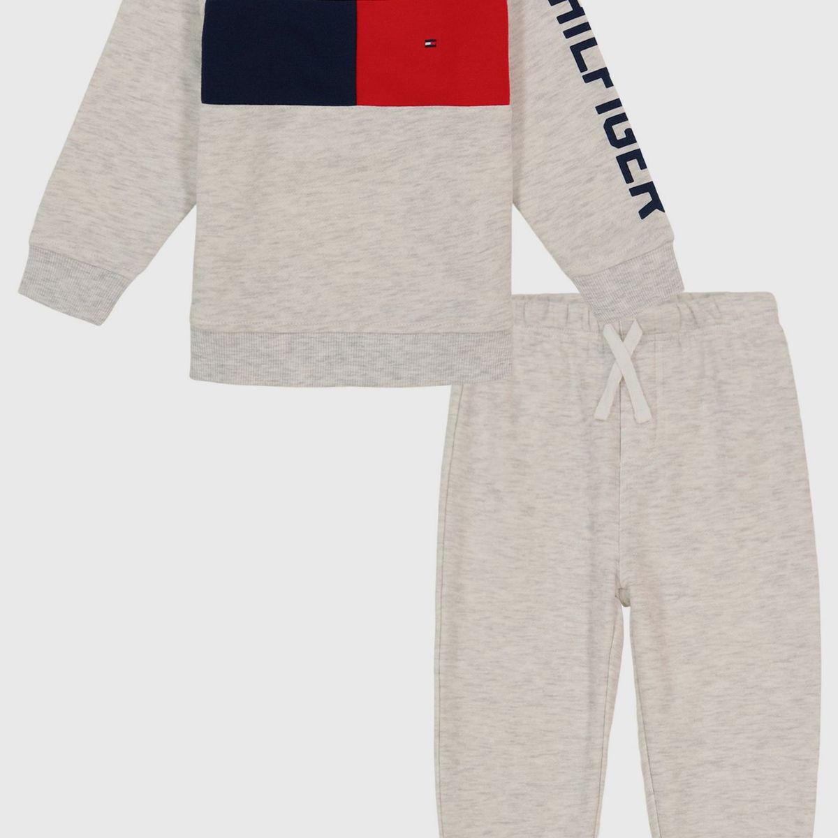 TOMMY HILFIGER - Set De Polera Y Joggers A Juego Bebé niño Gris Tommy Hilfiger