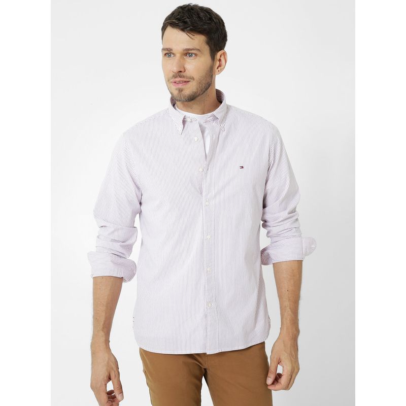 TOMMY HILFIGER - Camisa 1985 Collection Con Logo Rosado Tommy Hilfiger