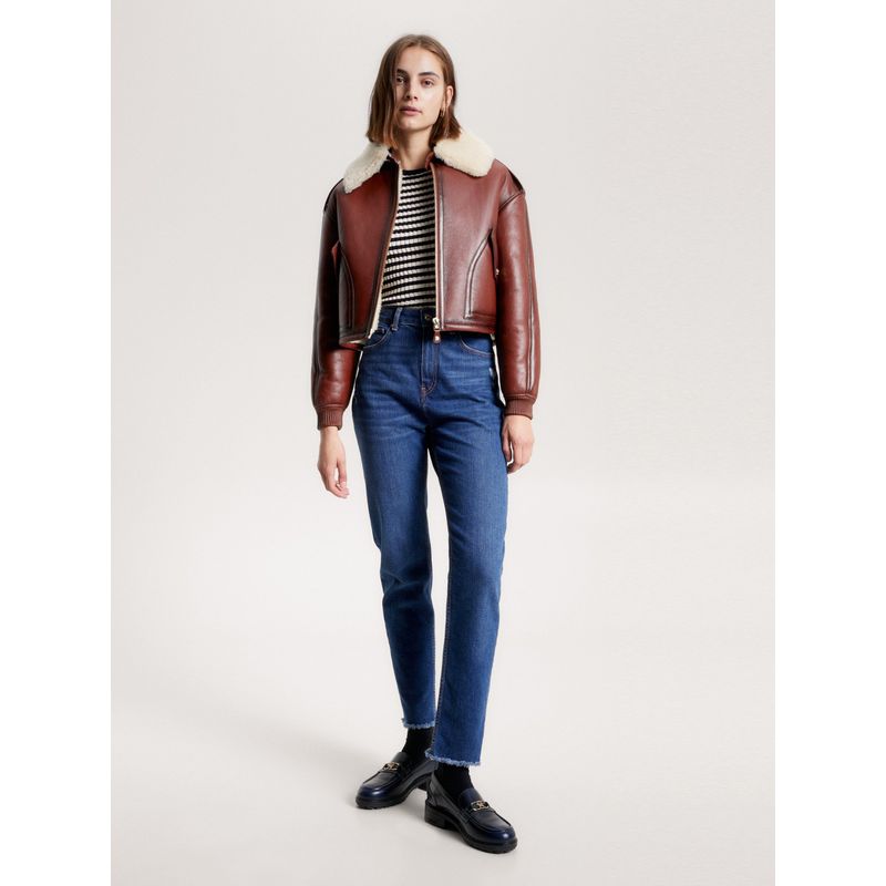 TOMMY HILFIGER - Jeans Carrot De Talle Alto Azul Tommy Hilfiger