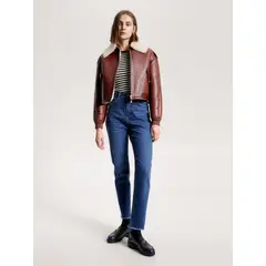 TOMMY HILFIGER - Jeans Carrot De Talle Alto Azul