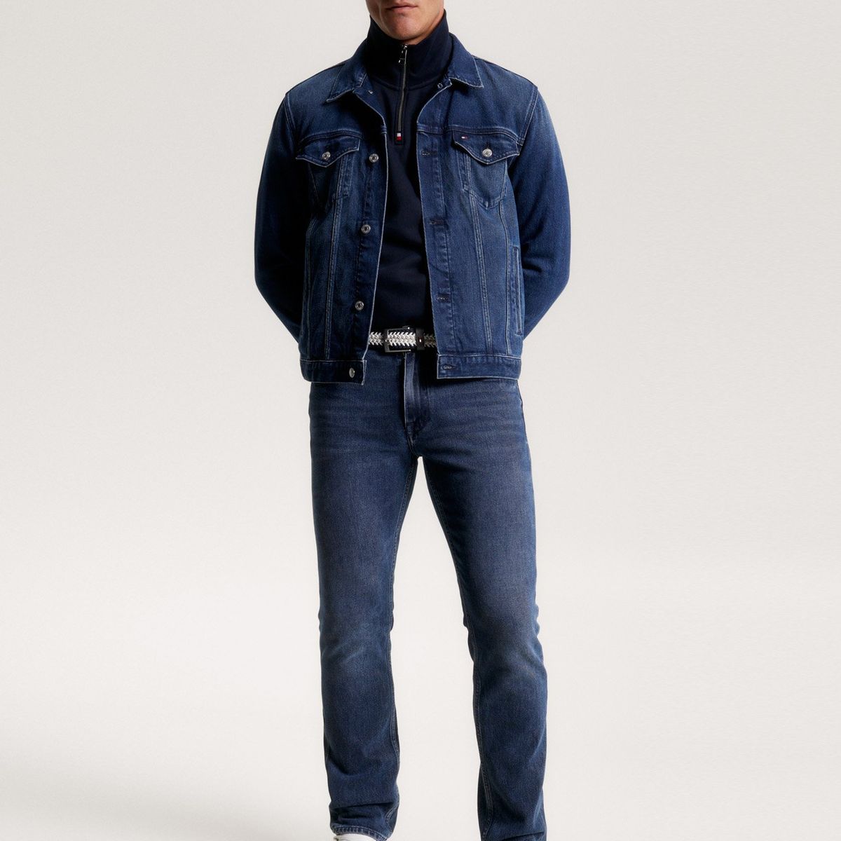 TOMMY HILFIGER - Jeans Mercer Straight Desteñidos Azul Tommy Hilfiger