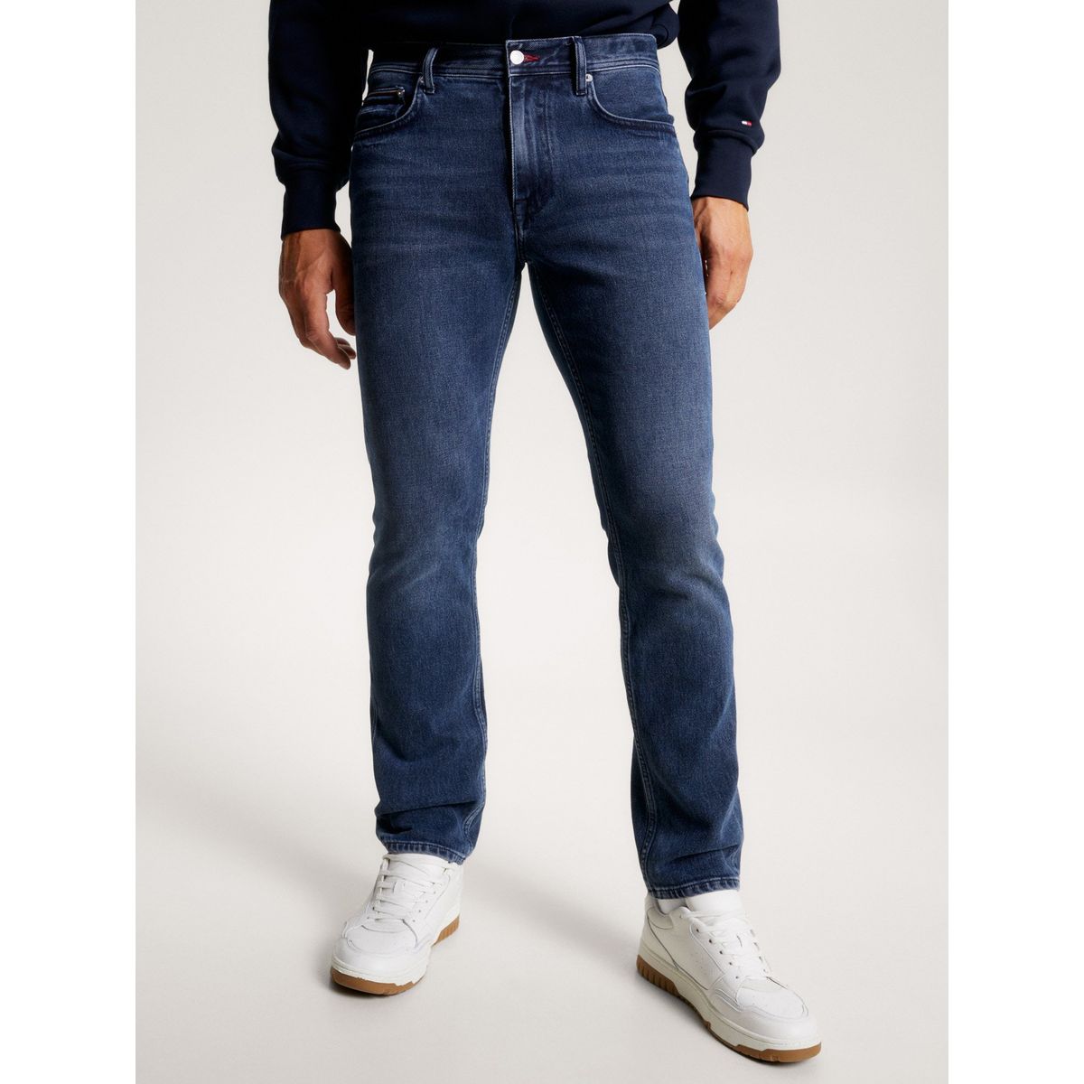 TOMMY HILFIGER - Jeans Mercer Straight Desteñidos Azul Tommy Hilfiger