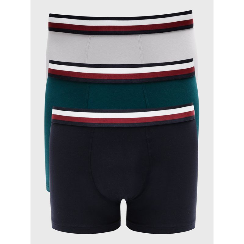 TOMMY HILFIGER - Pack De 3 Calzoncillos Trunk Global Stripe Multicolor Tommy Hilfiger