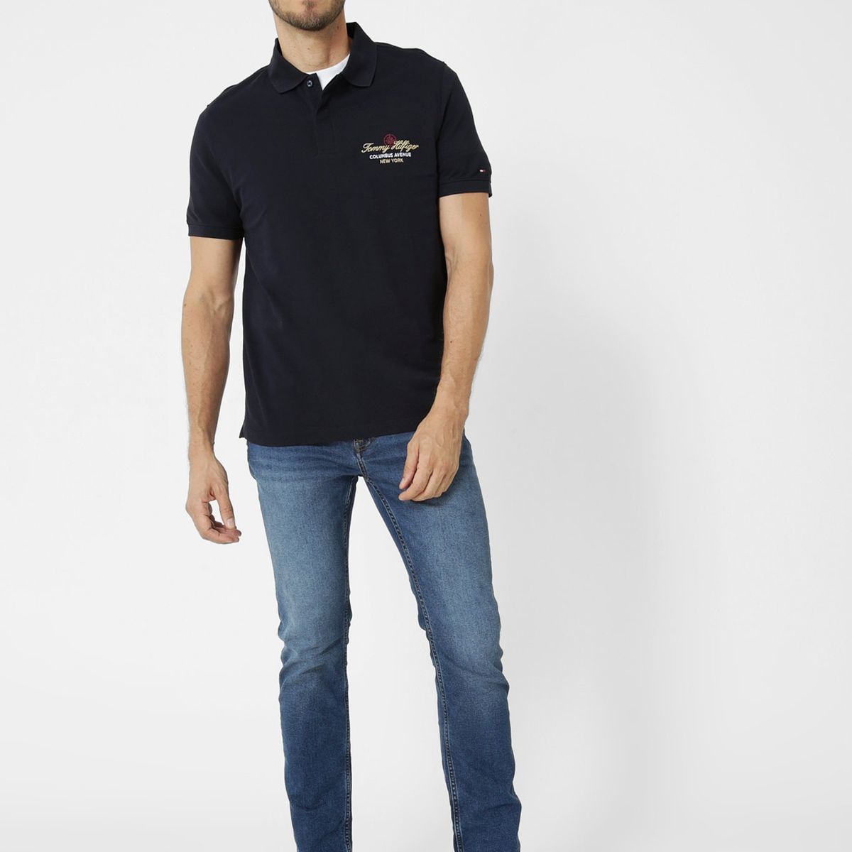 TOMMY HILFIGER - Jeans Denton Straight Con Logo Azul Tommy Hilfiger