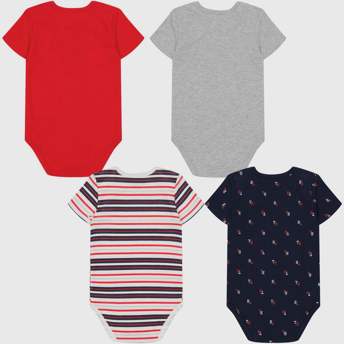 TOMMY HILFIGER - Set De 4 Bodies Con Logo Bebé niño Multicolor Tommy Hilfiger