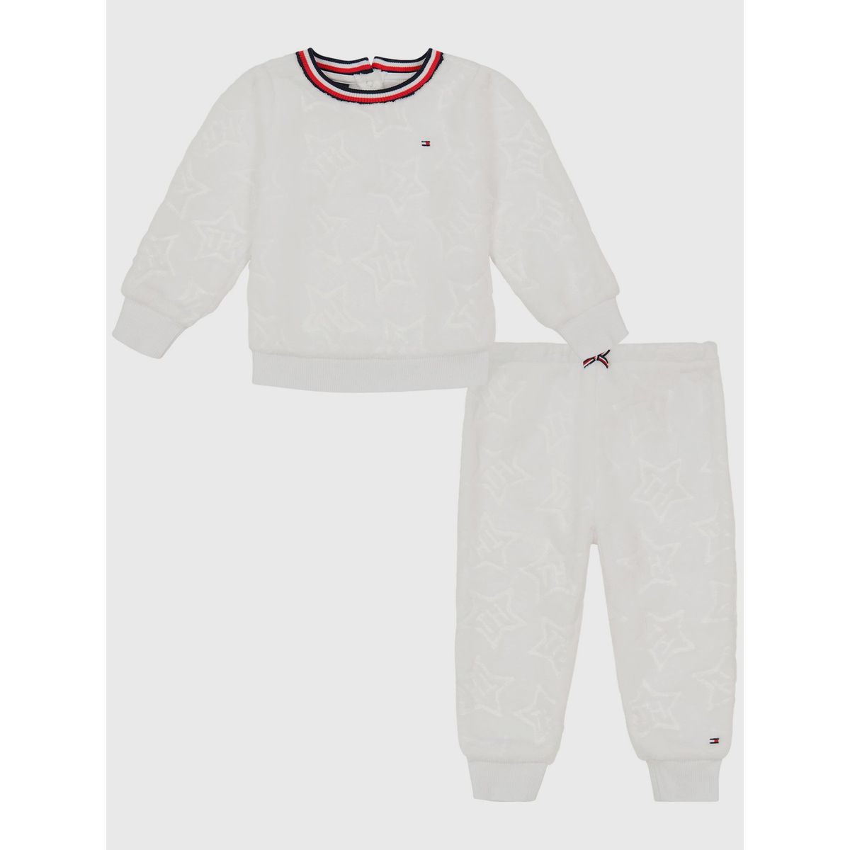 TOMMY HILFIGER - Set De Polerón Y Joggers A Juego Bebé niña Gris Tommy Hilfiger