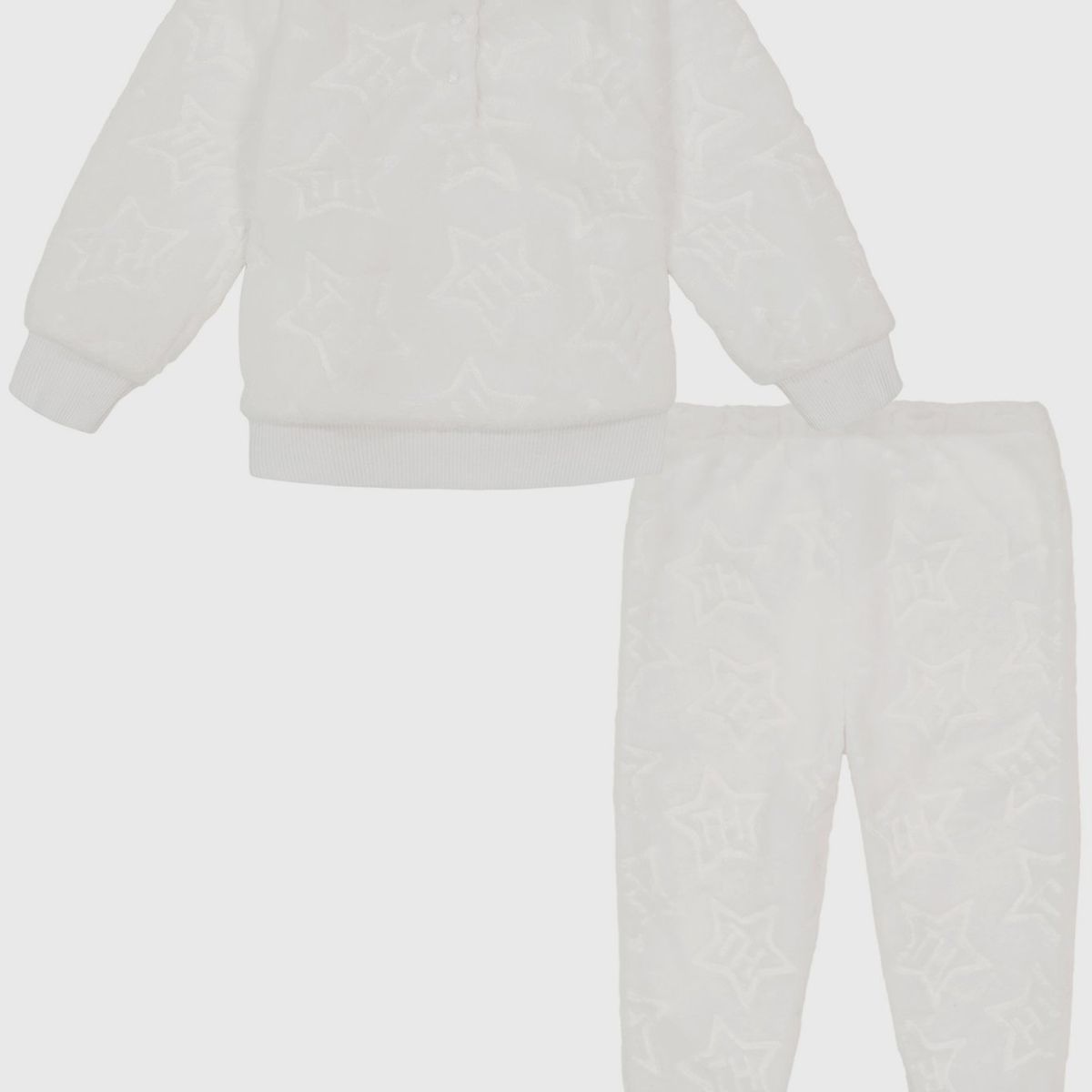 TOMMY HILFIGER - Set De Polerón Y Joggers A Juego Bebé niña Gris Tommy Hilfiger