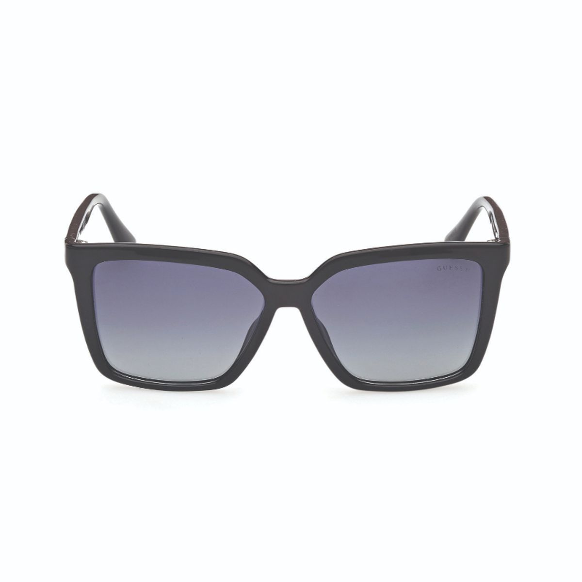 GUESS - Lentes de Sol Negro Brillante Polarizados Guess