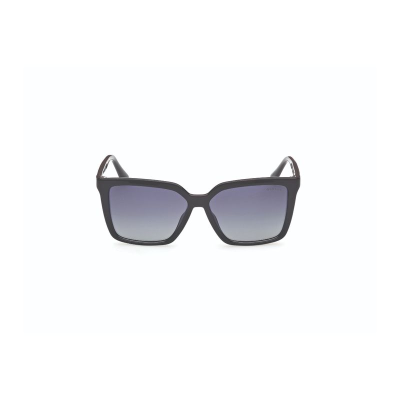 GUESS - Lentes de Sol Negro Brillante Polarizados Guess