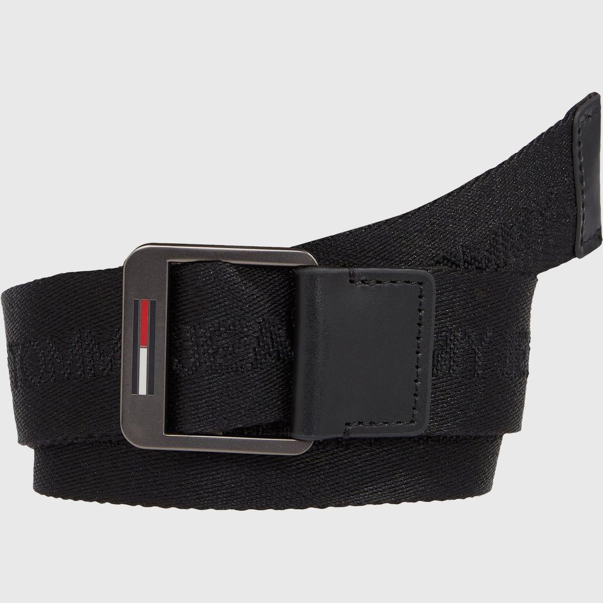 TOMMY HILFIGER - Cinturón Textil Baxter Negro Tommy Hilfiger