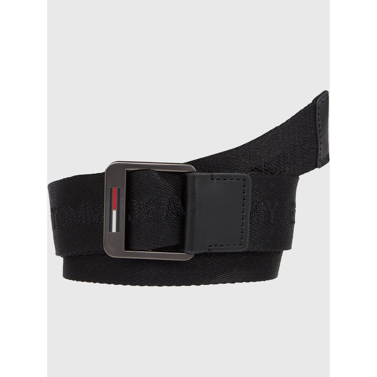 TOMMY HILFIGER - Cinturón Textil Baxter Negro Tommy Hilfiger
