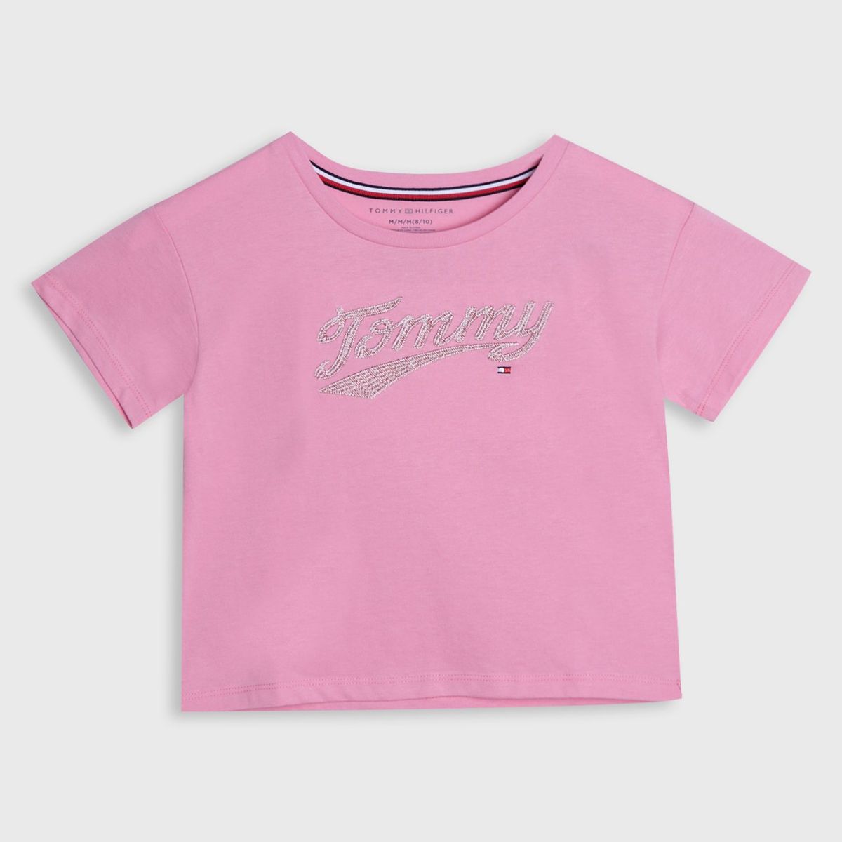 TOMMY HILFIGER - Polera Con Estampado Gráfico Niña Rosado Tommy Hilfiger