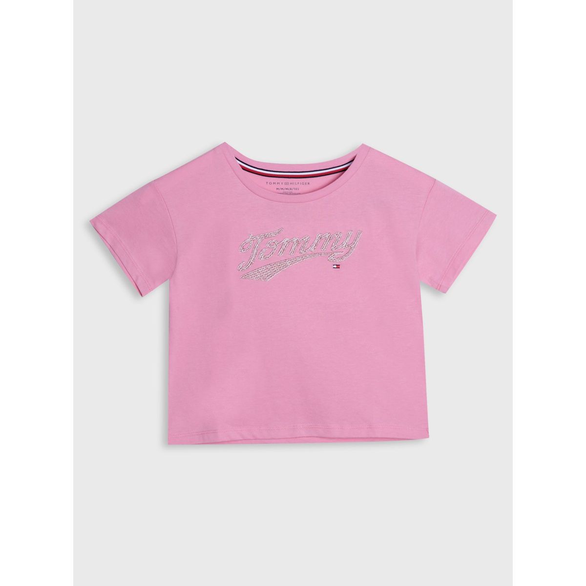 TOMMY HILFIGER - Polera Con Estampado Gráfico Niña Rosado Tommy Hilfiger