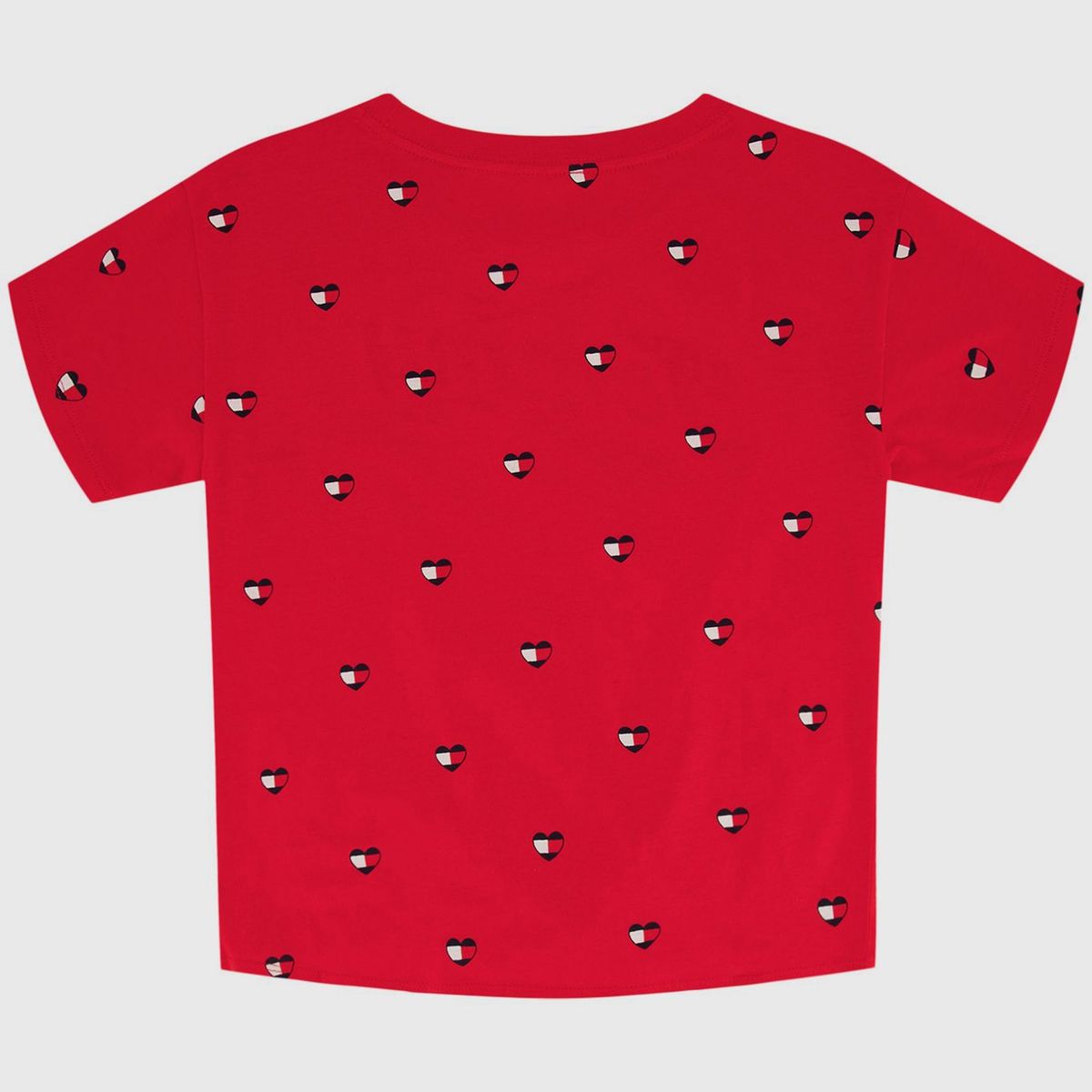 TOMMY HILFIGER - Polera Print De Corazones Niña Rojo Tommy Hilfiger