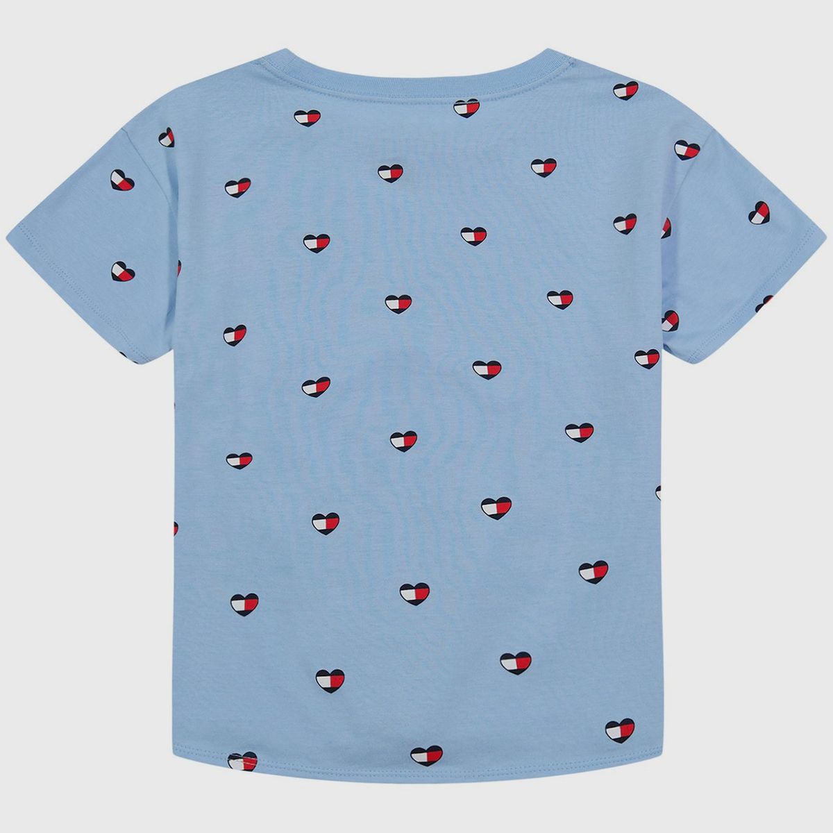 TOMMY HILFIGER - Polera Print De Corazones Niña Celeste Tommy Hilfiger