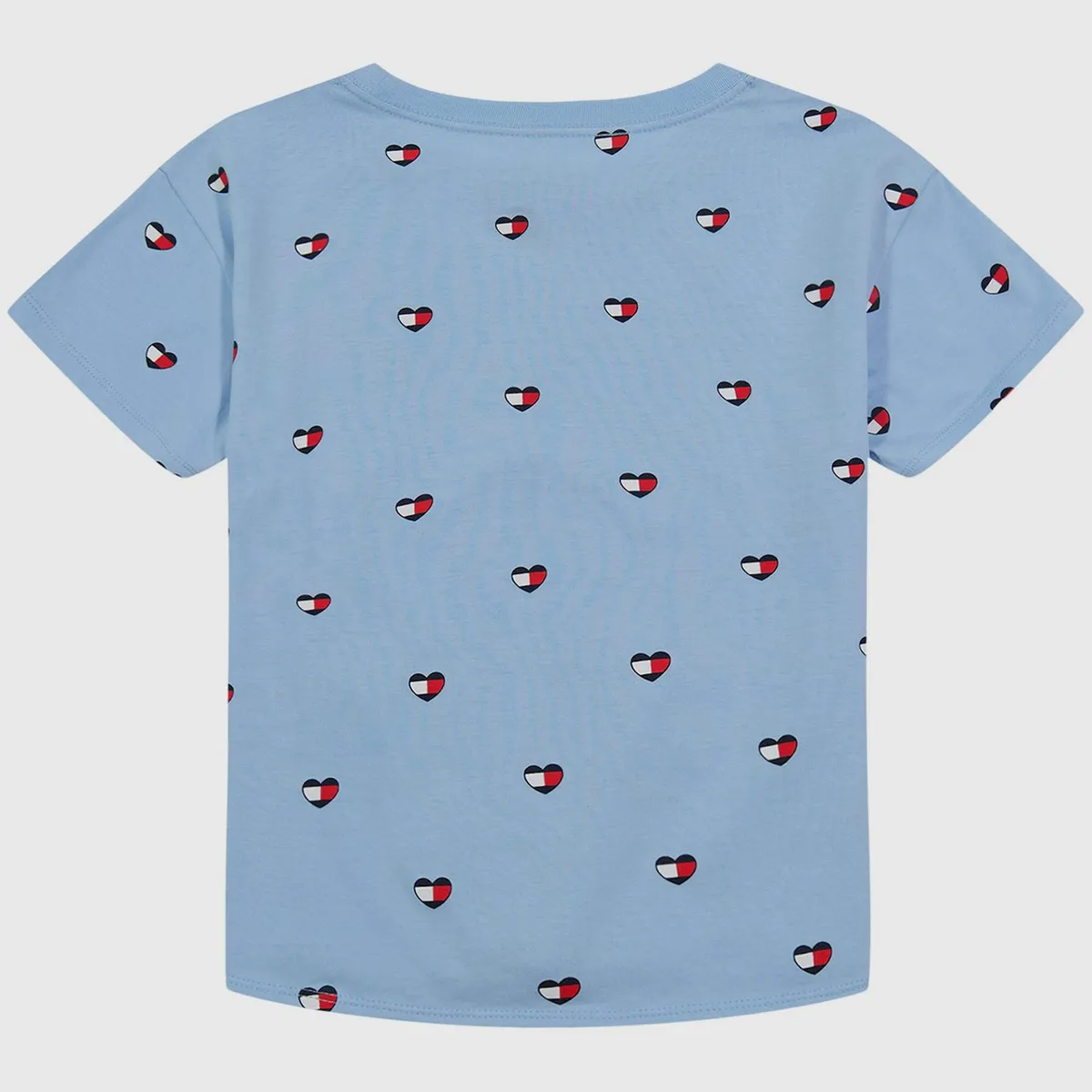 TOMMY HILFIGER - Polera Print De Corazones Niña Celeste Tommy Hilfiger