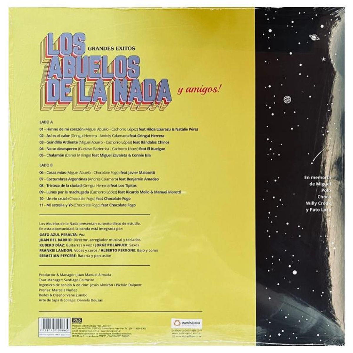 HITWAY MUSIC - LOS ABUELOS DE LA NADA Y AMIGOS - GRANDES EXITOS - VINILO HITWAY MUSIC