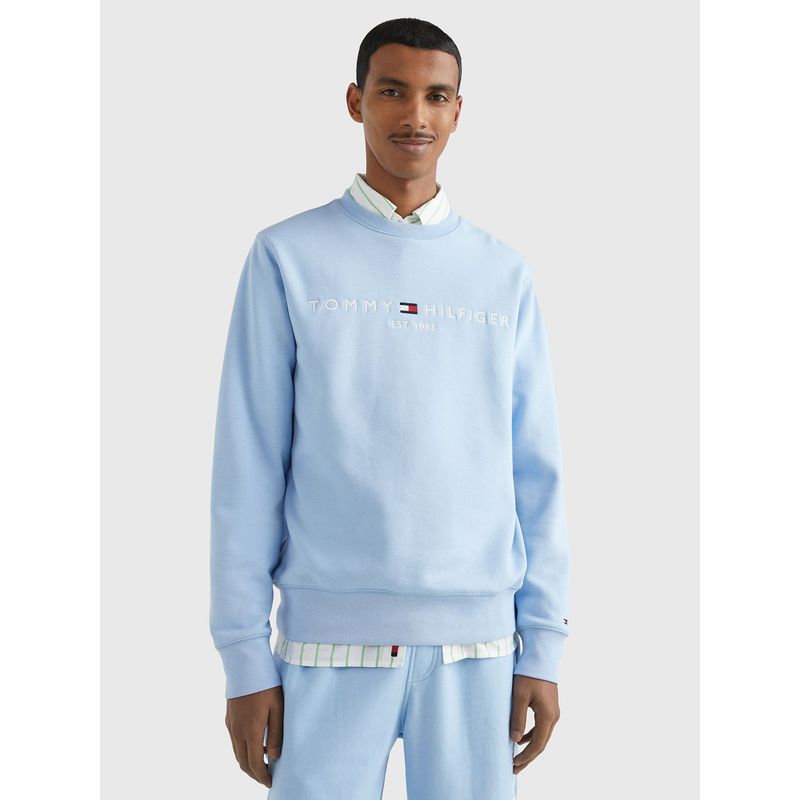 TOMMY HILFIGER - Polerón Established 1985 Celeste Tommy Hilfiger