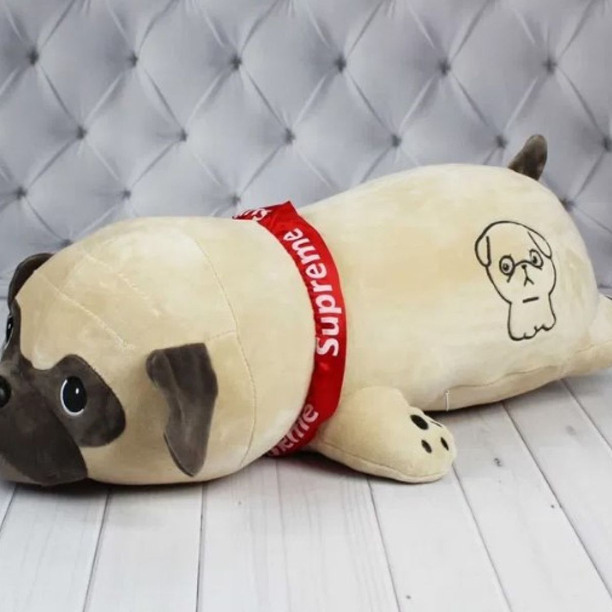 GENERICO - Peluche Perro Pug Felpa De 55 cm