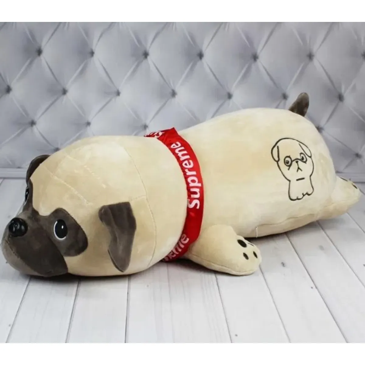 GENERICO - Peluche Perro Pug Felpa De 55 cm