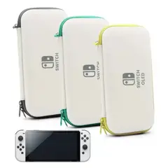 GENERICO - Estuche Bolso Transportable Nintendo Switch Oled Blanco + Lamina
