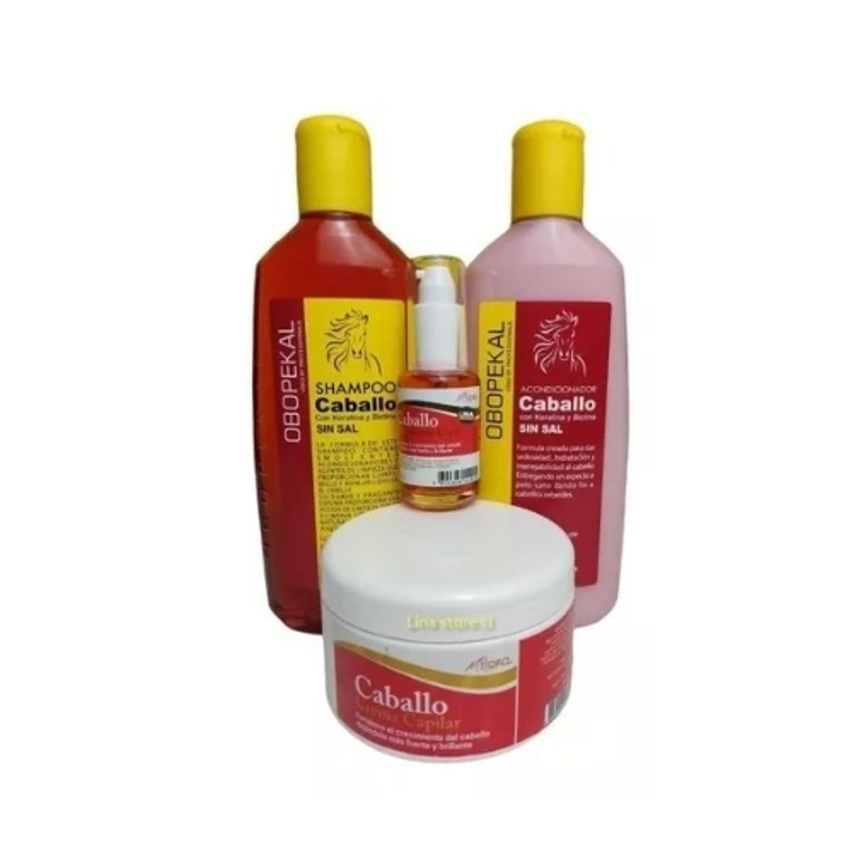 GENERICO - Pack De Shampoo+ Acondicionador + Aceite +crema Cola Caballo