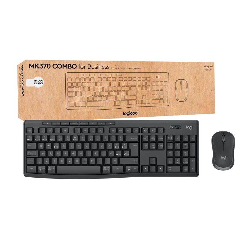 LOGITECH Kit Teclado y Mouse Inalambrico Logitech MK370 For