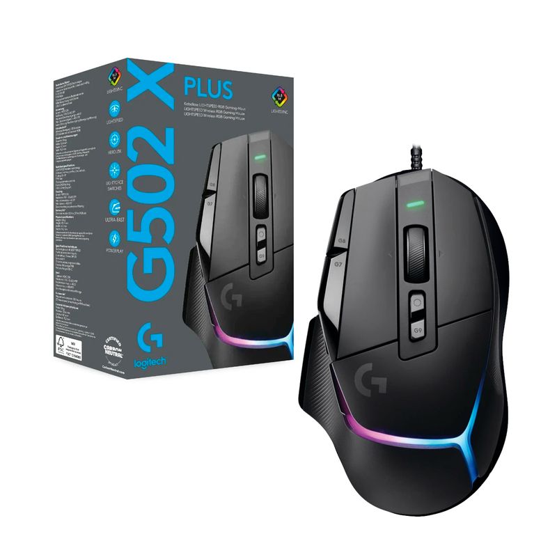 LOGITECH - Mouse Gamer Inalambrico Logitech G502 X Plus Lightspeed RGB